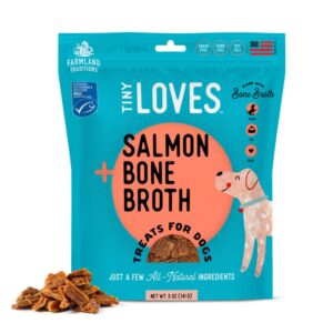 Farmland Traditions Tiny Loves Bone Broth Dog Treats Salmon Bone Broth, 1ea/5oz.