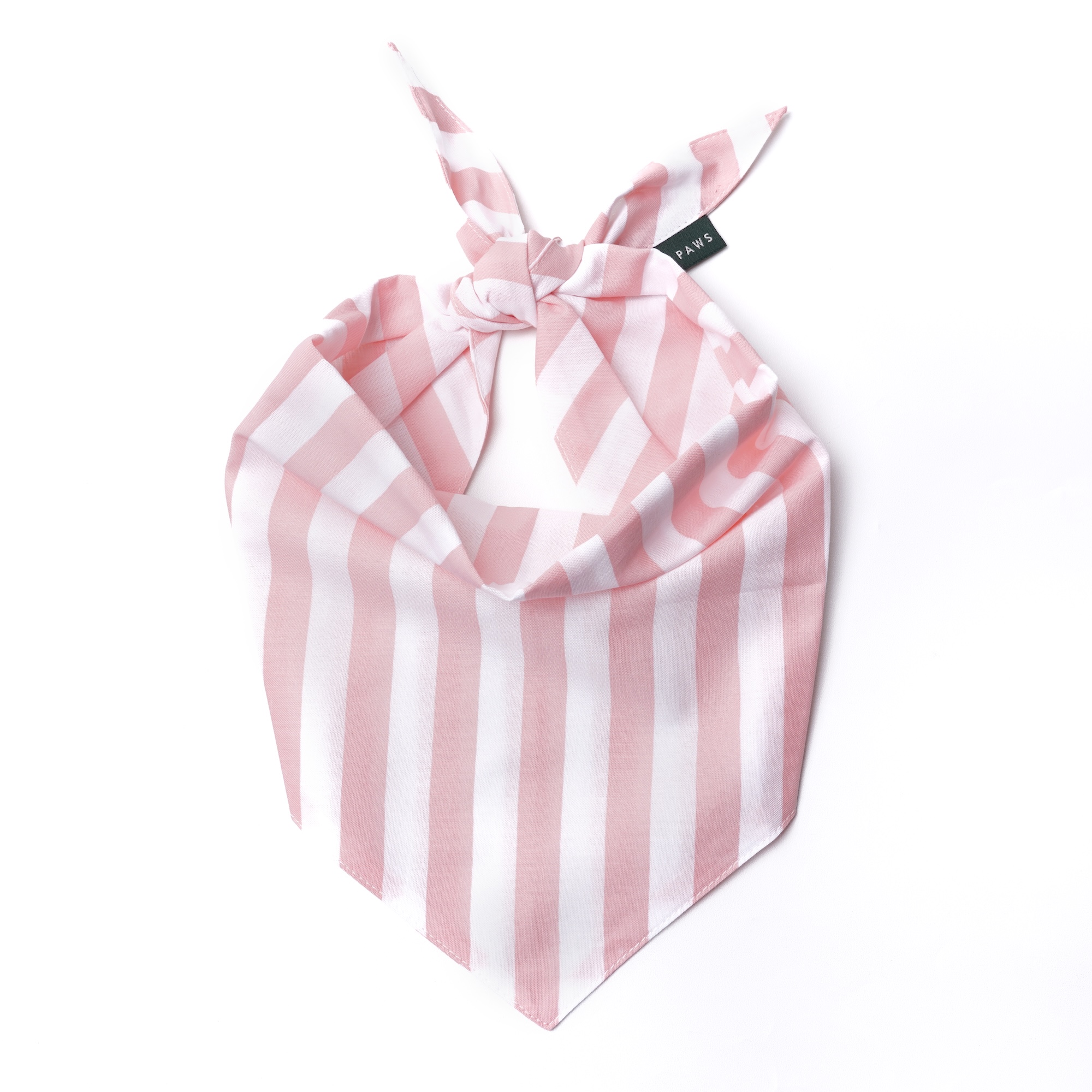 Cabana Blush Pink Stripes Dog Bandana