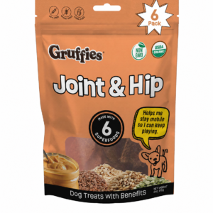 Gruffies Joint & Hip Dog Treats 6 Oz Bags (Pack of 6)
