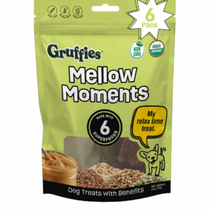 Gruffies Mellow Moments Dog Treats 6 Oz Bags (Pack of 6)