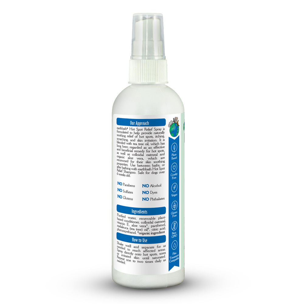 EARTHBATH Hot Spot Relief Spray Tea Tree Oil & Aloe Vera 8oz - Image 3