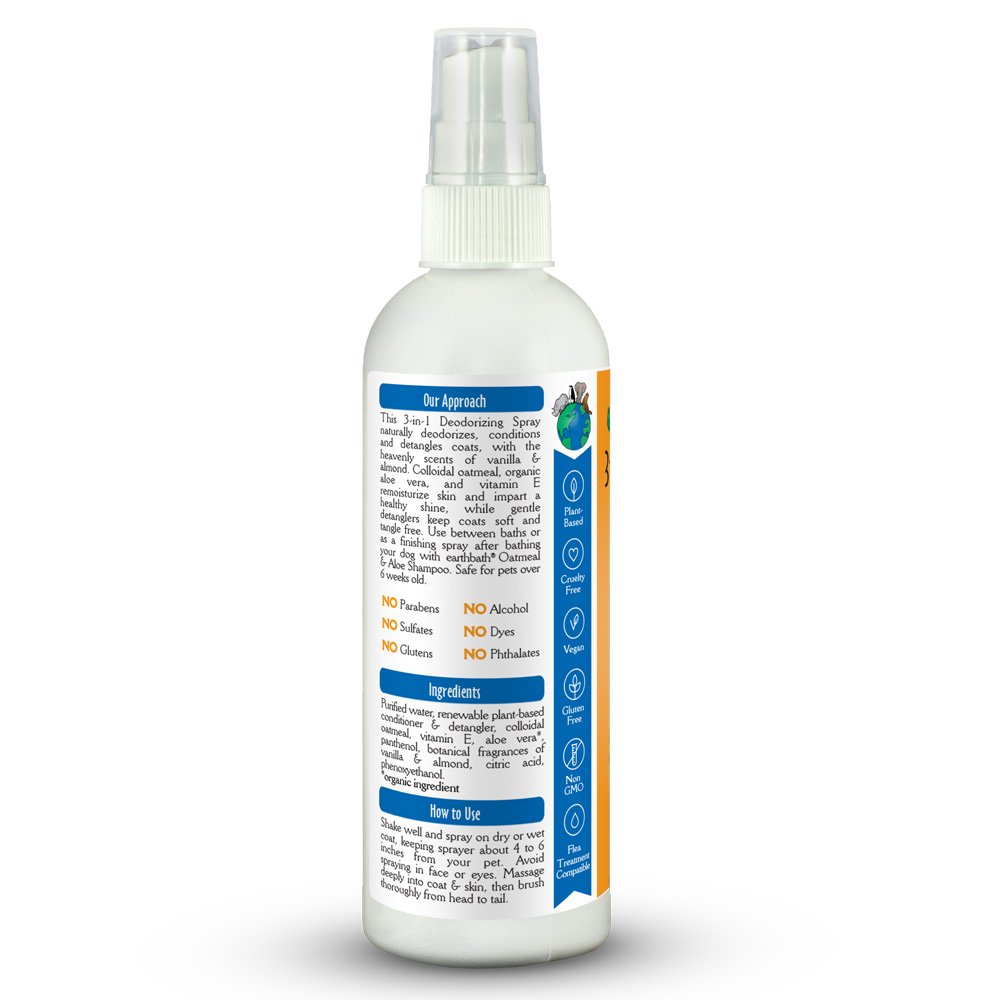 EARTHBATH 3-in-1 Deodorizing Spritz Vanilla Almond 8oz - Image 3