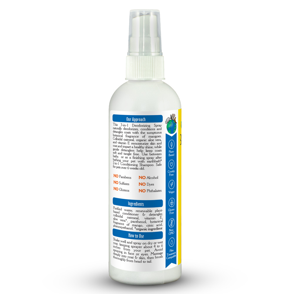 EARTHBATH 3-in-1 Deodorizing Spritz Mango Tango 8oz - Image 3