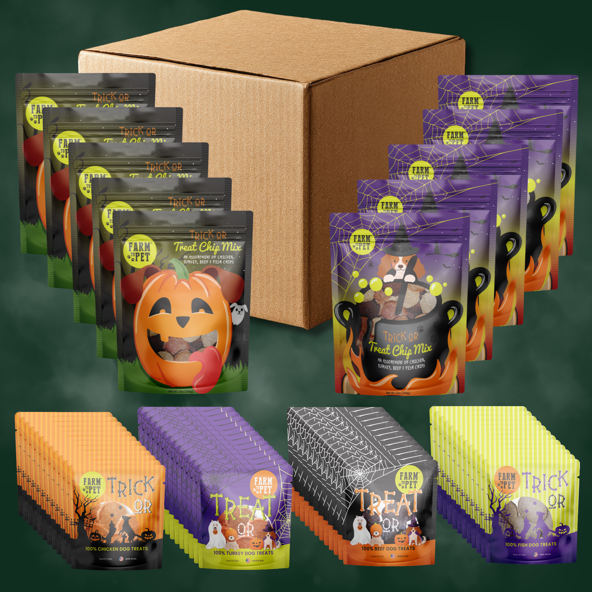 Halloween Dog Treat Variety Value Box