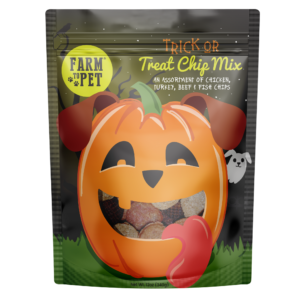 Jack-O-Lantern Halloween Dog Treat Chip Mix 12oz