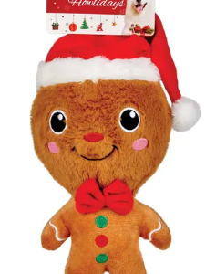 Zanies Holiday Gingerbread Man Plush Toy