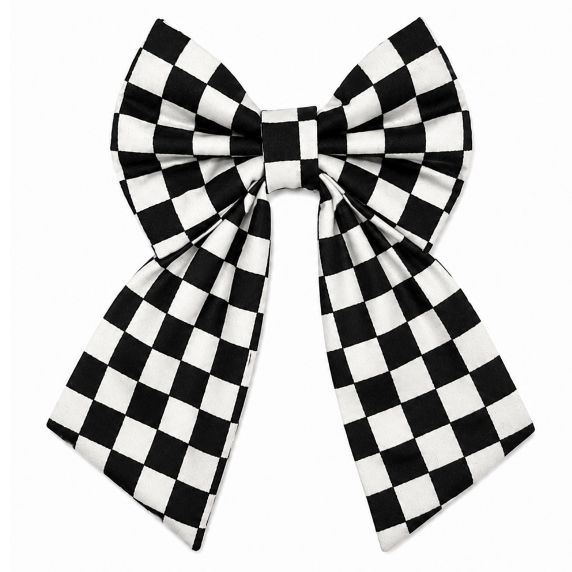 BLACK & WHITE CHECKERED - SAILOR BOW