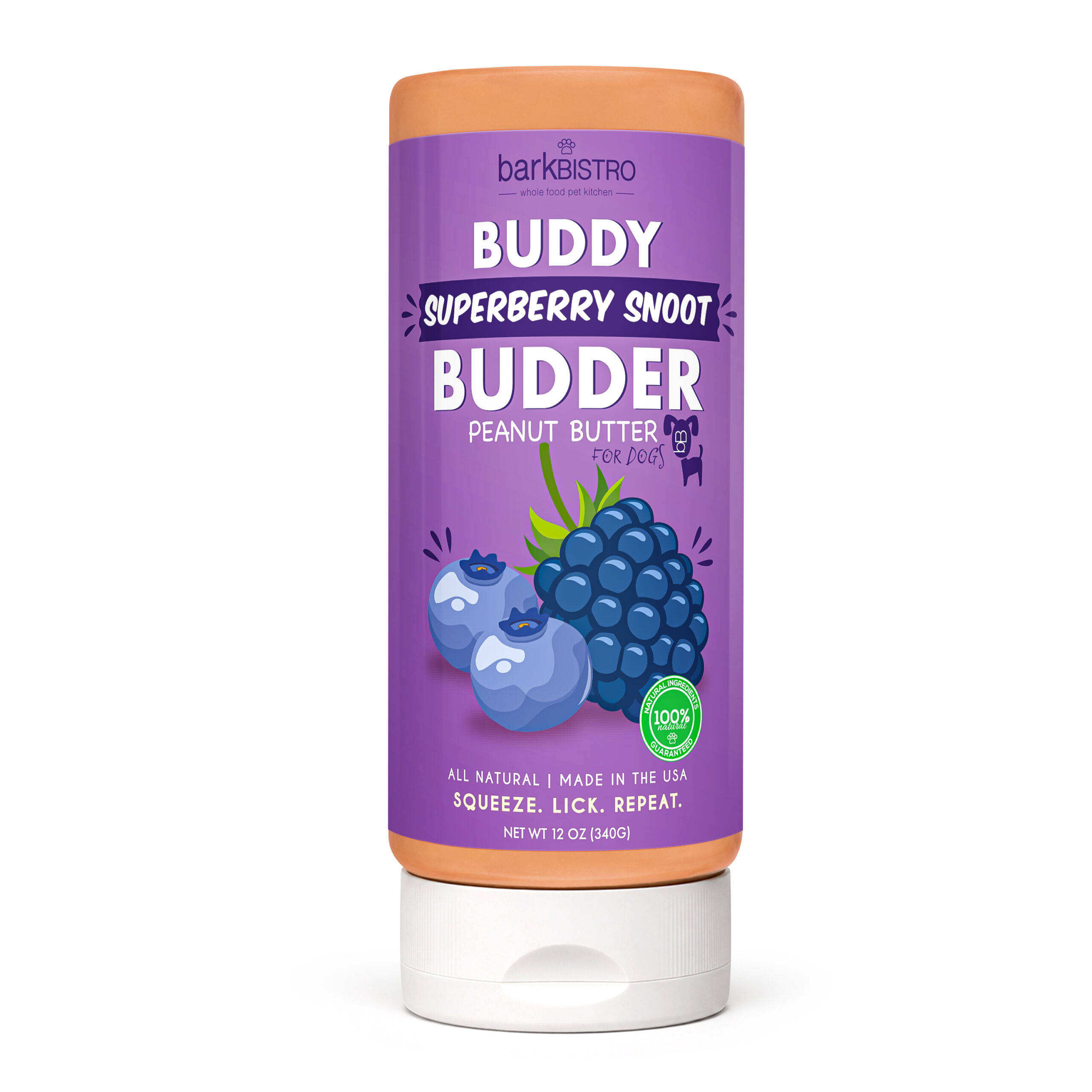 Superberry Snoot Buddy Budder- Peanut Butter Squeeze Bottle