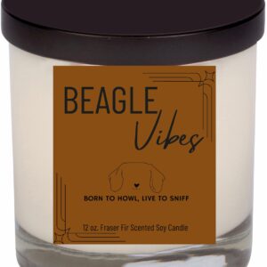 Beagle Pup Vibes, 12 oz. Candle