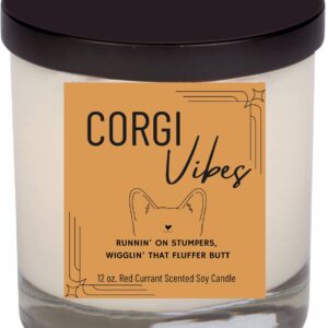 Corgi Pup Vibes, 12 oz. Candle