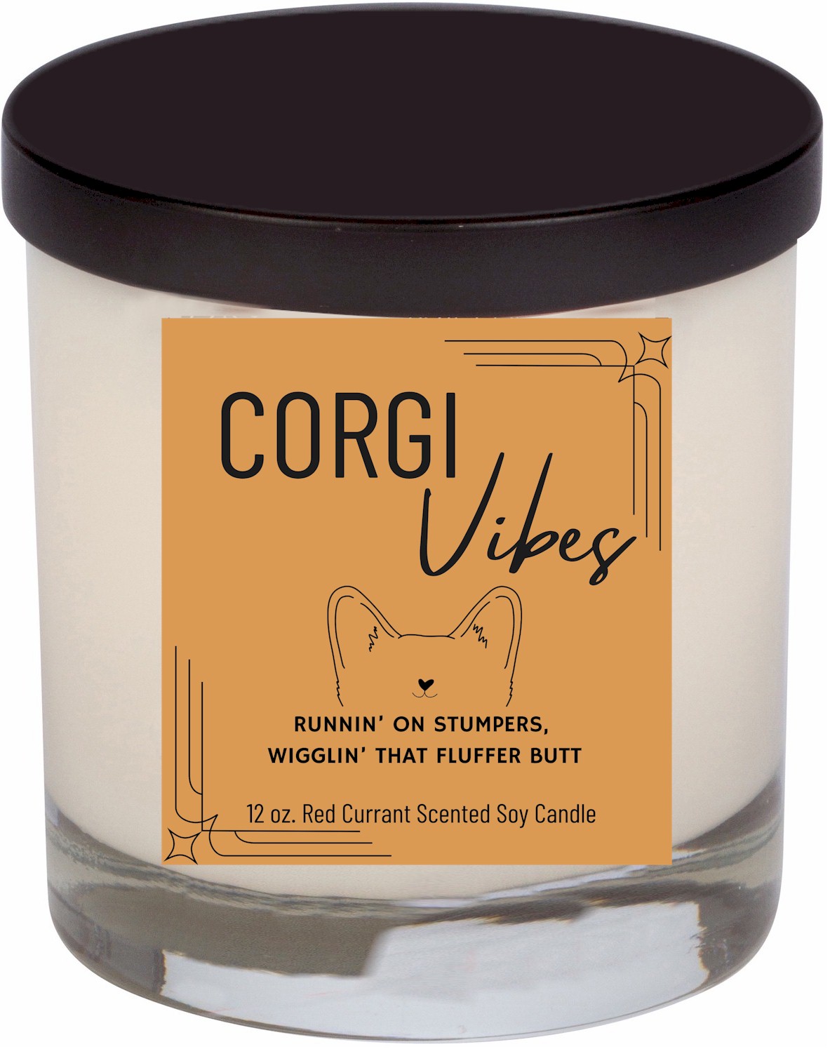 Corgi Pup Vibes, 12 oz. Candle