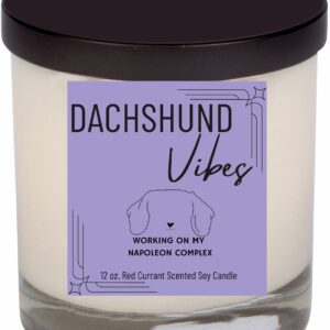 Dachshund Pup Vibes, 12 oz. Candle
