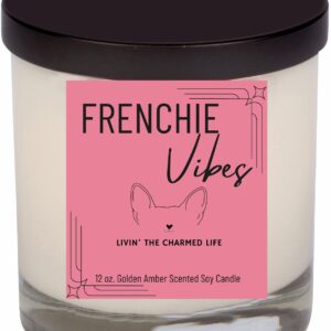 Frenchie Pup Vibes Candle, 12 oz. Candle