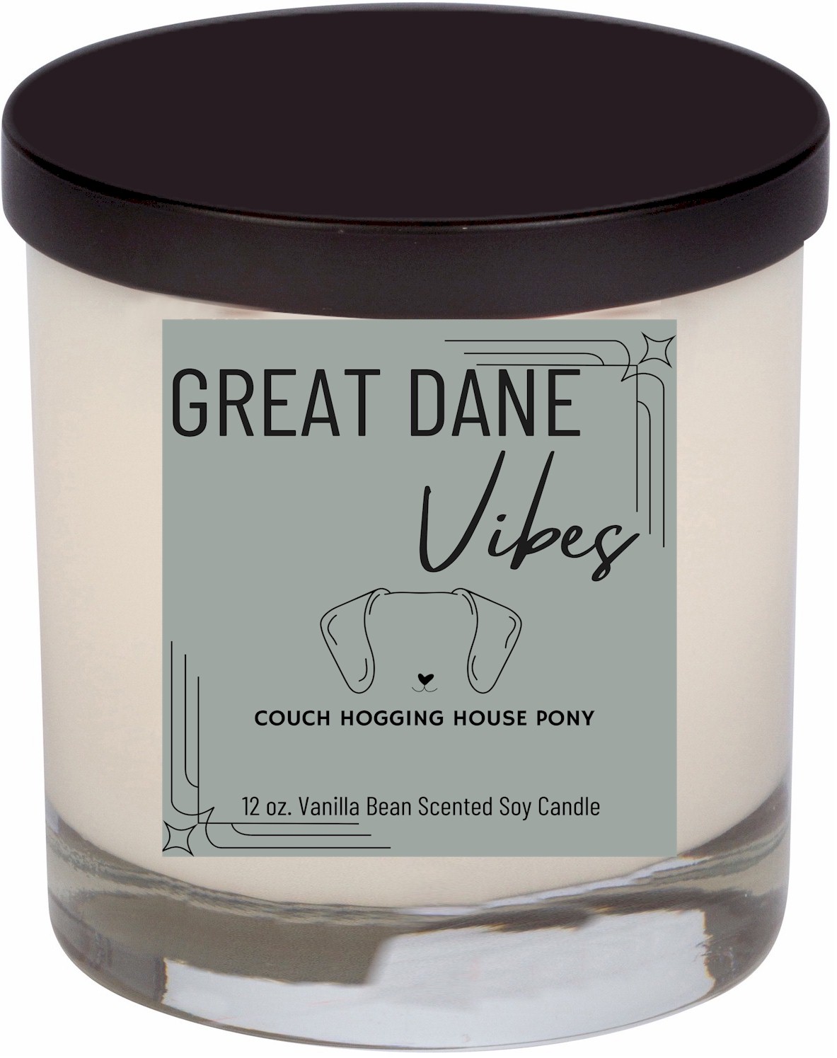 Great Dane Pup Vibes, 12 oz. Candle