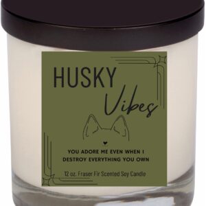 Husky Pup Vibes, 12 oz. Candle