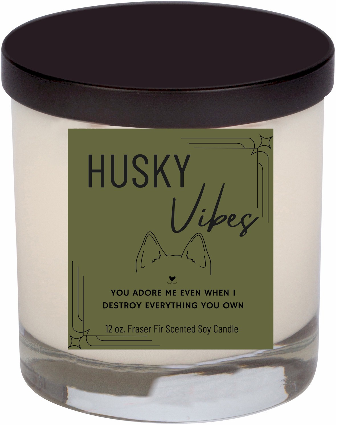 Husky Pup Vibes, 12 oz. Candle
