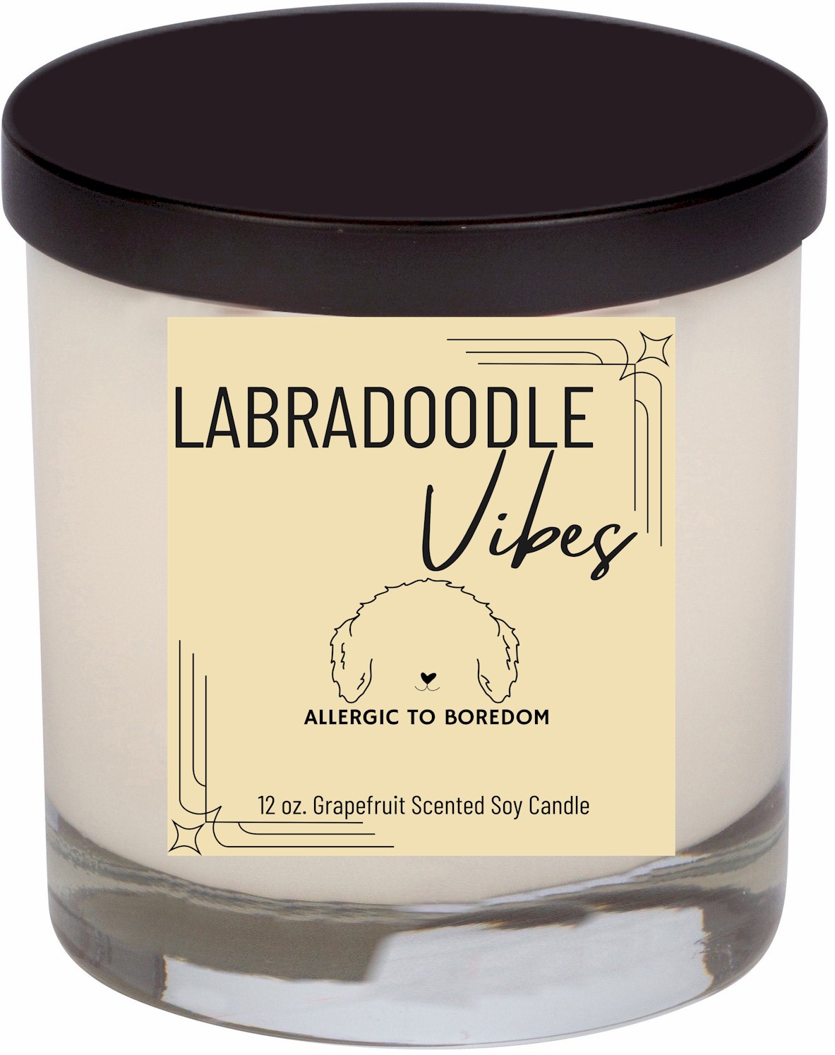 Labradoodle Pup Vibes, 12 oz. Candle