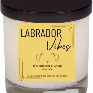 Labrador Pup Vibes Candle, 12 oz. Candle