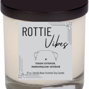 Rottie Pup Vibes, 12 oz. Candle