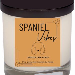 Spaniel Pup Vibes, 12 oz. Candle