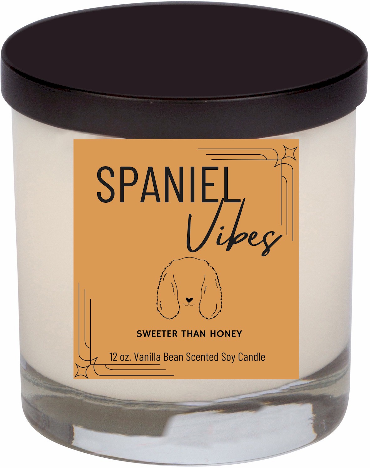 Spaniel Pup Vibes, 12 oz. Candle