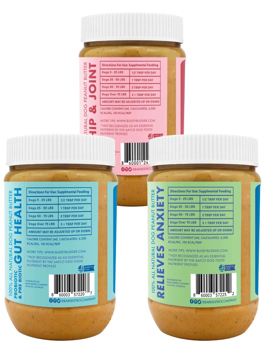 Mix 'n Match Supplemental - Buddy Budder Dog Peanut Butter | Case of 12 | 17oz. Jars - Image 3
