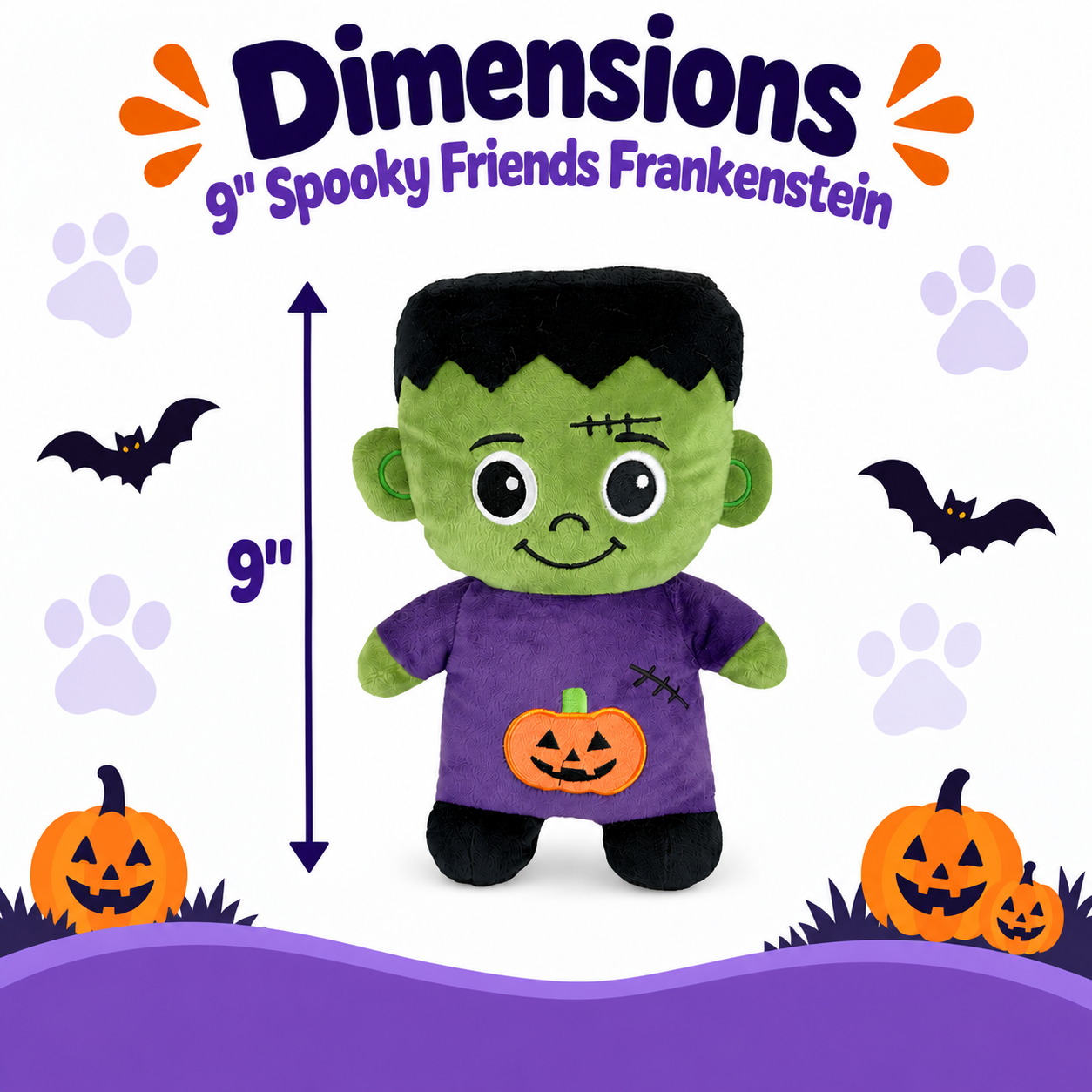 9" HALLOWEEN SPOOKY FRIENDS-FRANKENSTEIN - Image 4