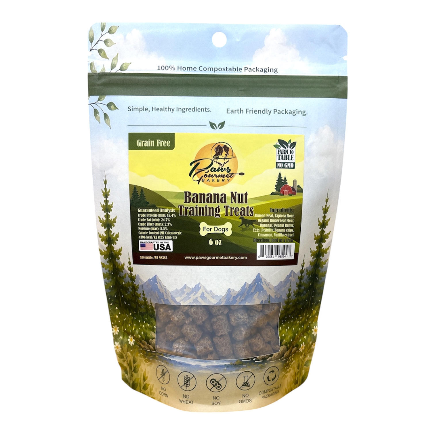 Banana Nut Training Treats (Grain Free)