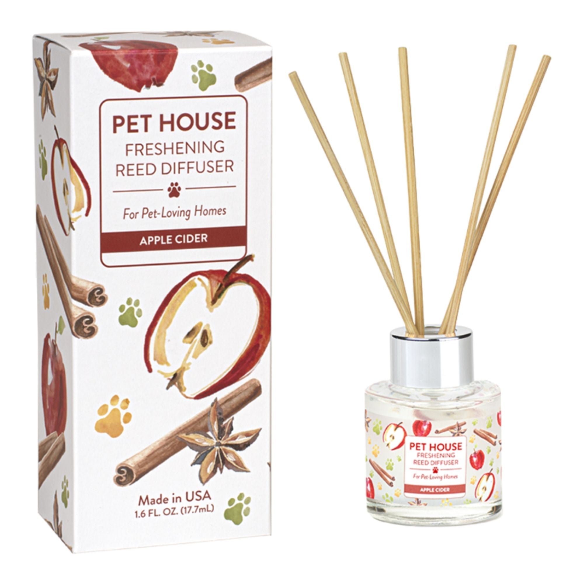 Pet House Apple Cider Reed Diffuser - 4 Count