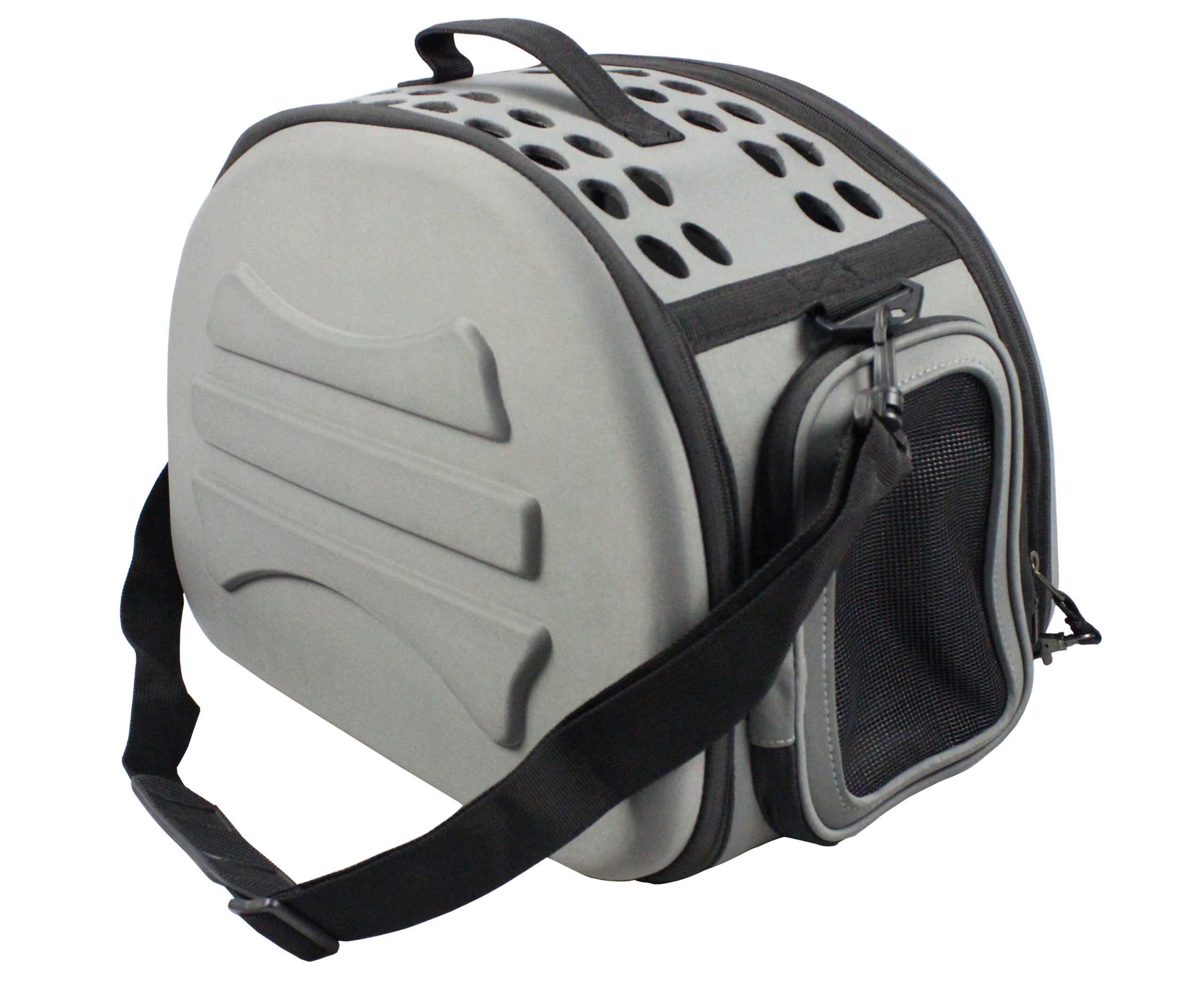 Pet Life ® 'Narrow Shelled' Lightweight Collapsible Military Grade Fashion Designer Travel Pet Dog Carrier Crate