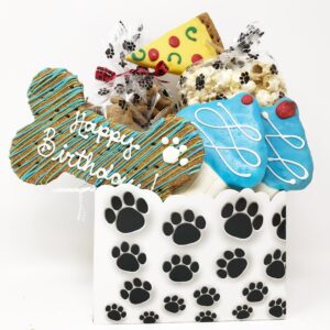 Pet Life 6 Piece 'Happy Birthday' Dog Biscuits and Treats Gift Set