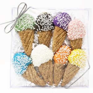 Pet Life 8 Piece Mini Ice Cream Whole Wheat Oat and Yogurt Dog Biscuit Set