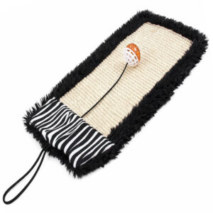 Pet Life ® 'Scrape-Away' Hanging Sisal & Jute Carpet Kitty Cat Scratcher with Toy