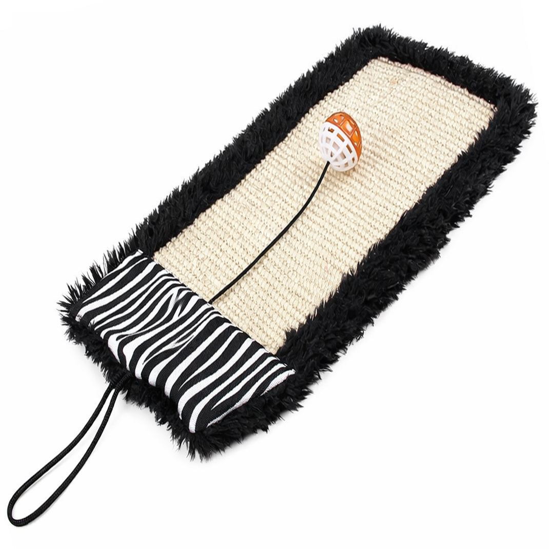 Pet Life ® 'Scrape-Away' Hanging Sisal & Jute Carpet Kitty Cat Scratcher with Toy - Image 2