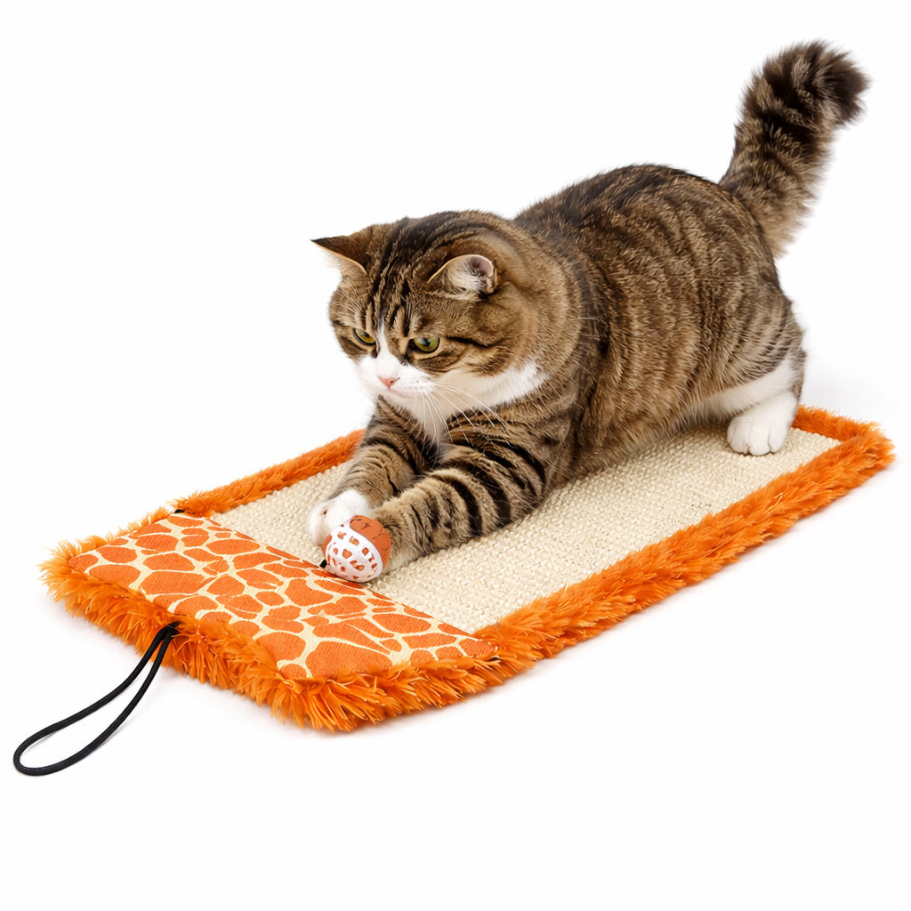 Pet Life ® 'Scrape-Away' Hanging Sisal & Jute Carpet Kitty Cat Scratcher with Toy - Image 8