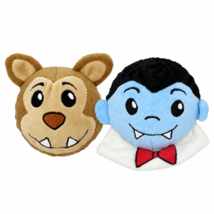 Pack of 2, 4" EZ Squeaky Twin Pack - Vamwolf