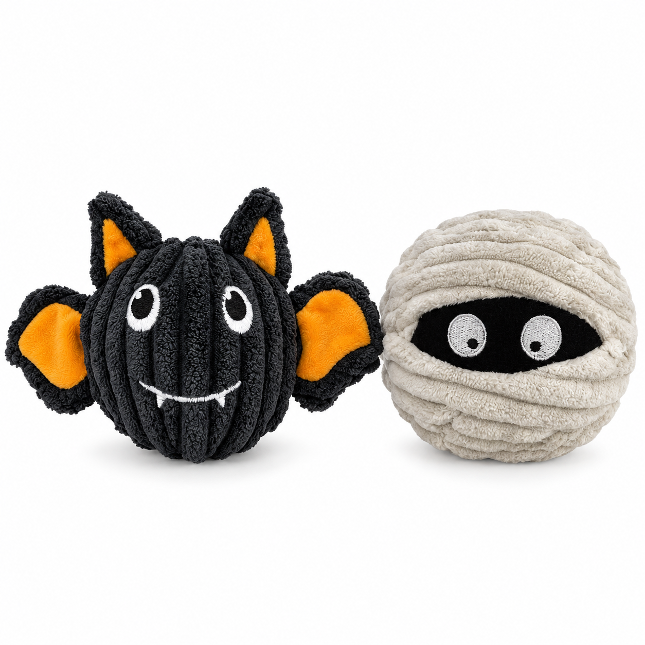 Pack of 2, 4" EZ Squeaky Ball Twin Pack - Batmmy