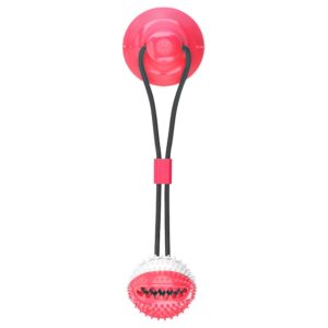 Pet Life ® 'Grip N' Play' Treat Dispensing Ball Shaped Suction Cup Dog Toy