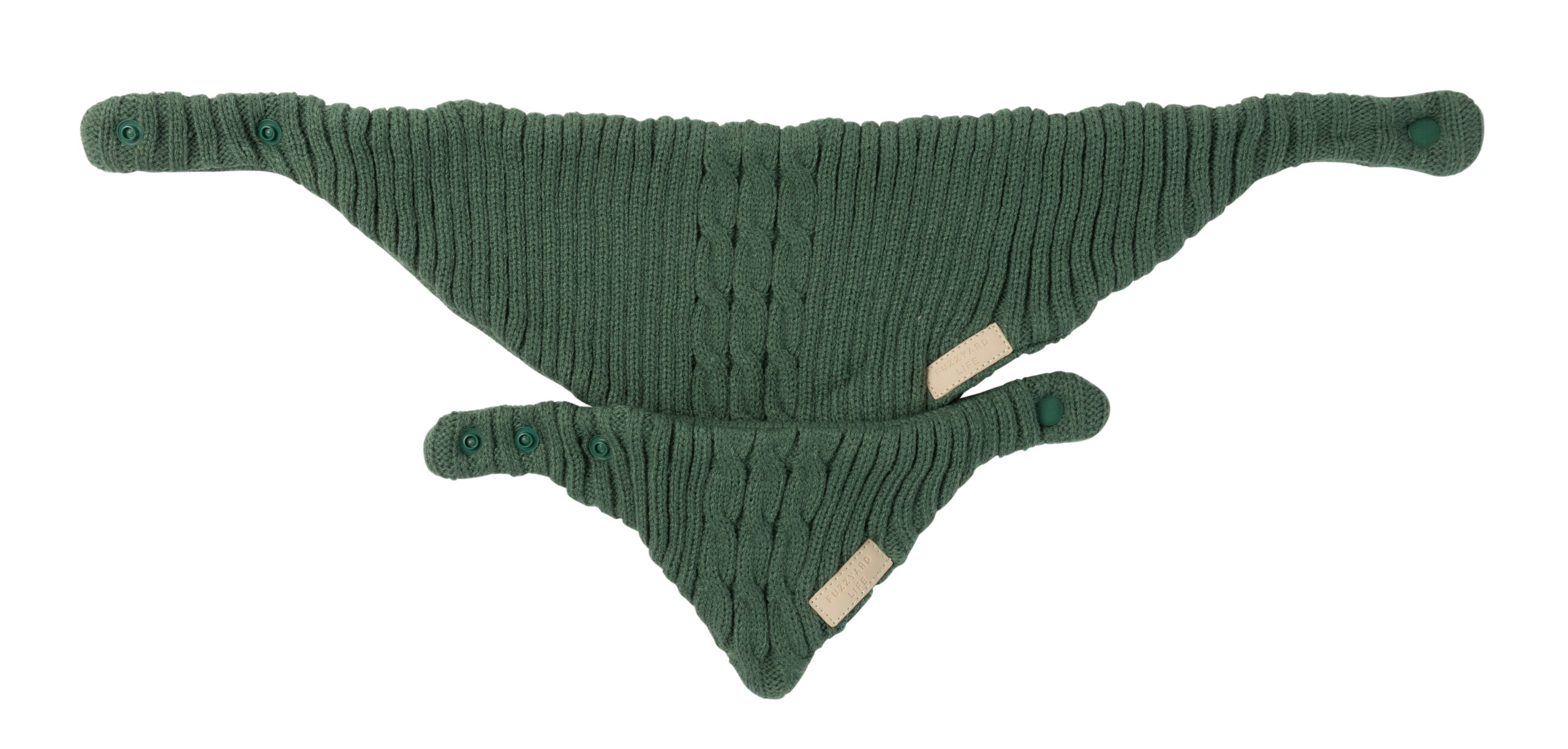 FuzzYard Life Knitted Bandana - Myrtle Green