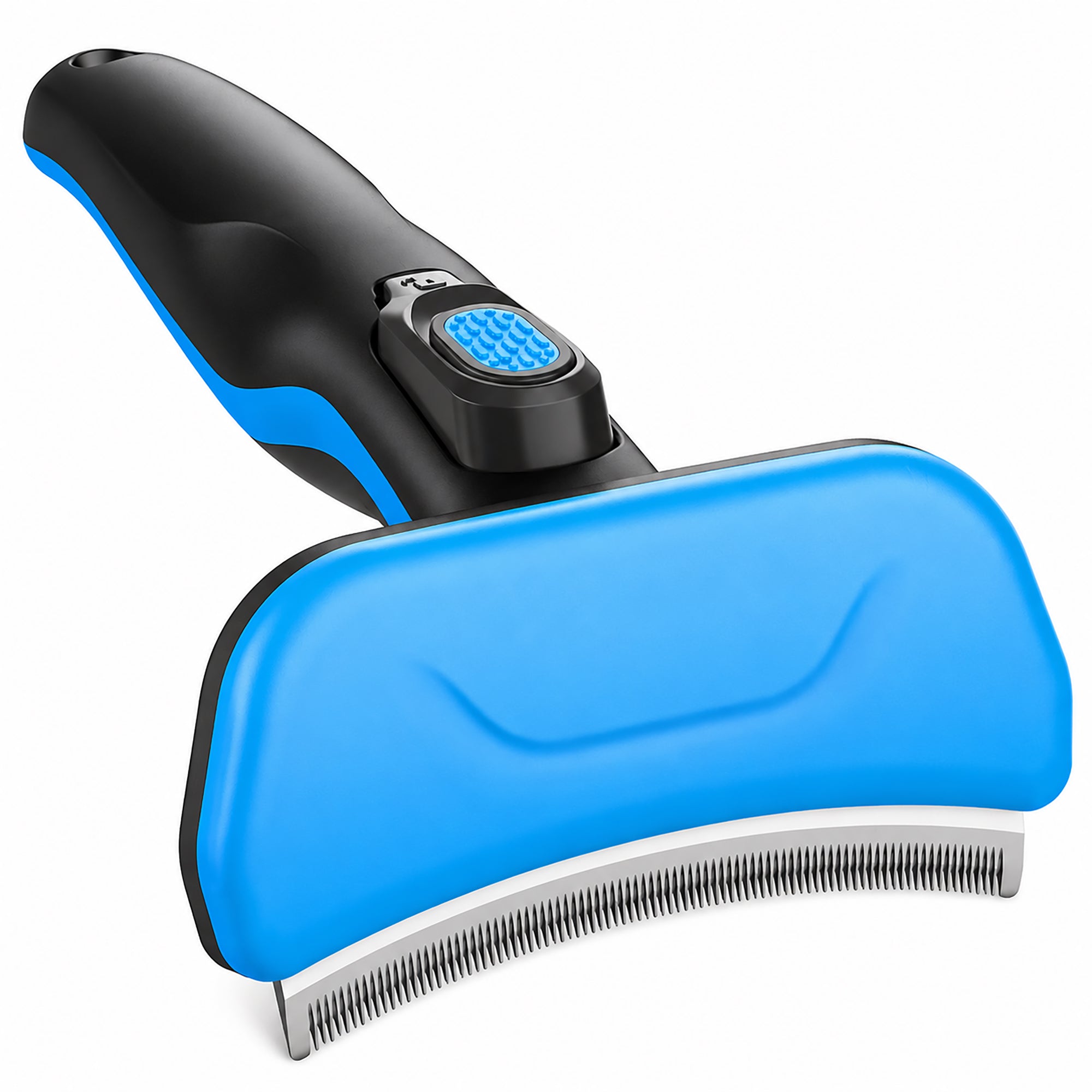 Pet Life ® 'Fur-Guard' Easy Self-Cleaning Grooming Deshedder Pet Comb - Image 2