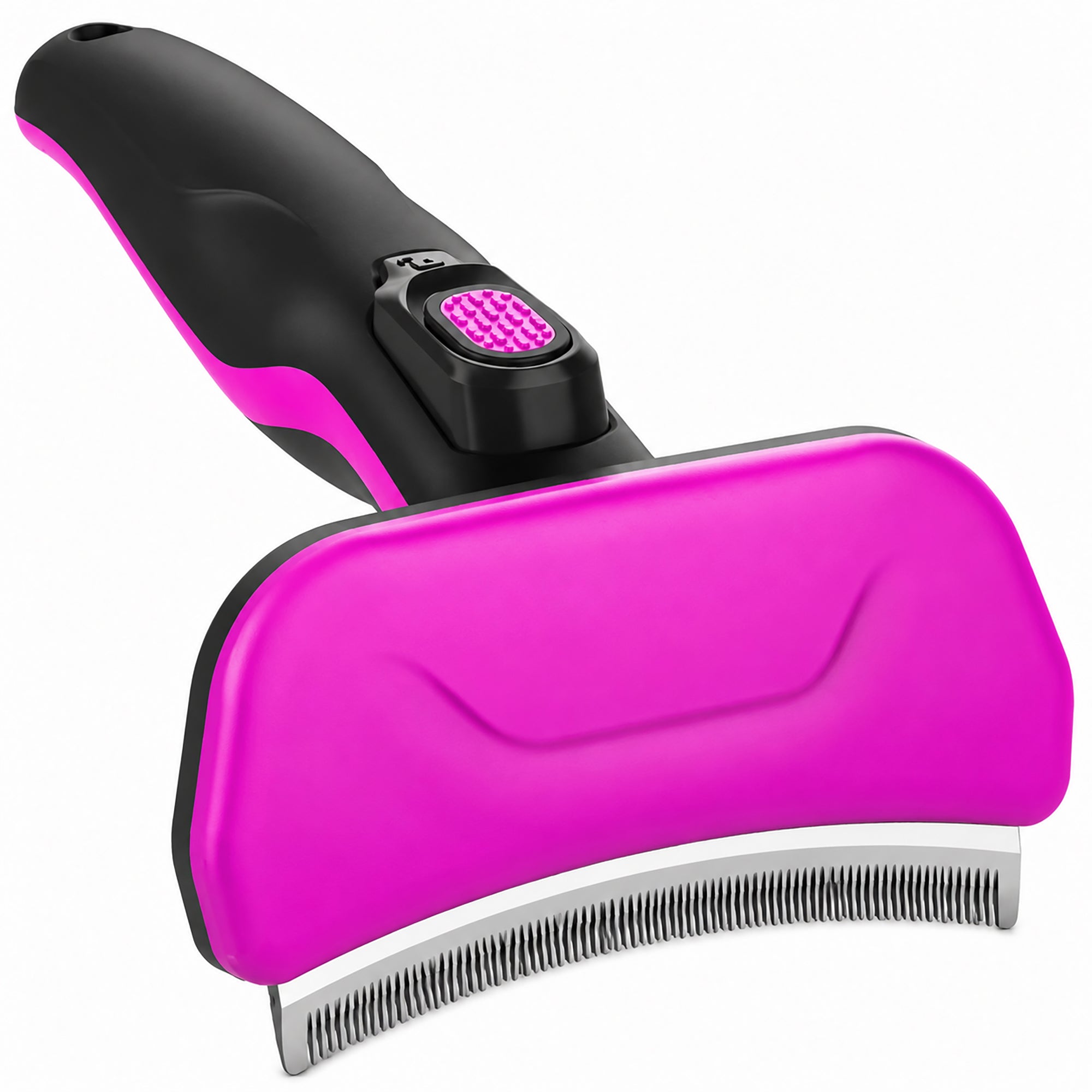 Pet Life ® 'Fur-Guard' Easy Self-Cleaning Grooming Deshedder Pet Comb - Image 12