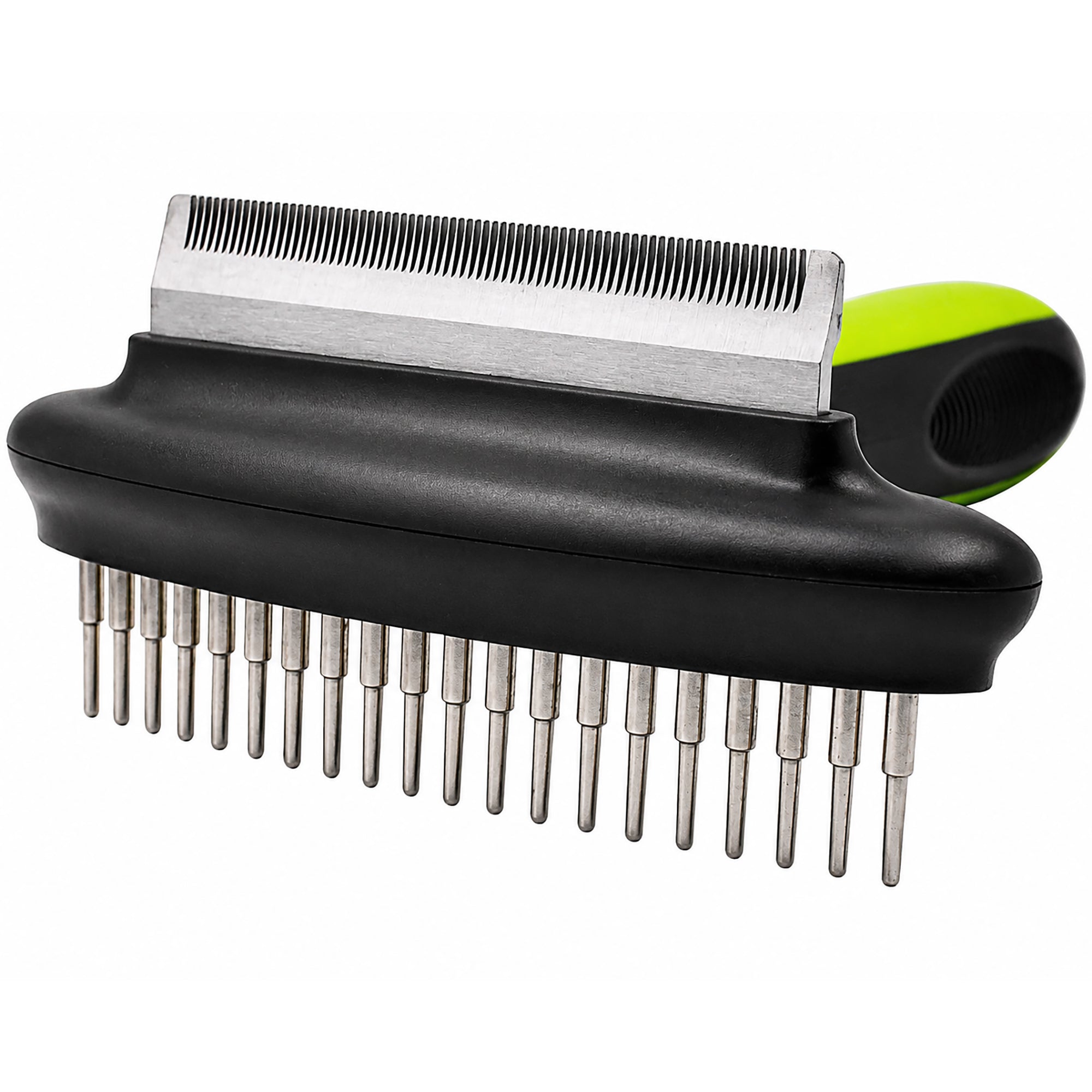 Pet Life ® Flex Series 2-in-1 Dual-Sided Grooming Undercoat Pet Rake and Deshedder - Image 5