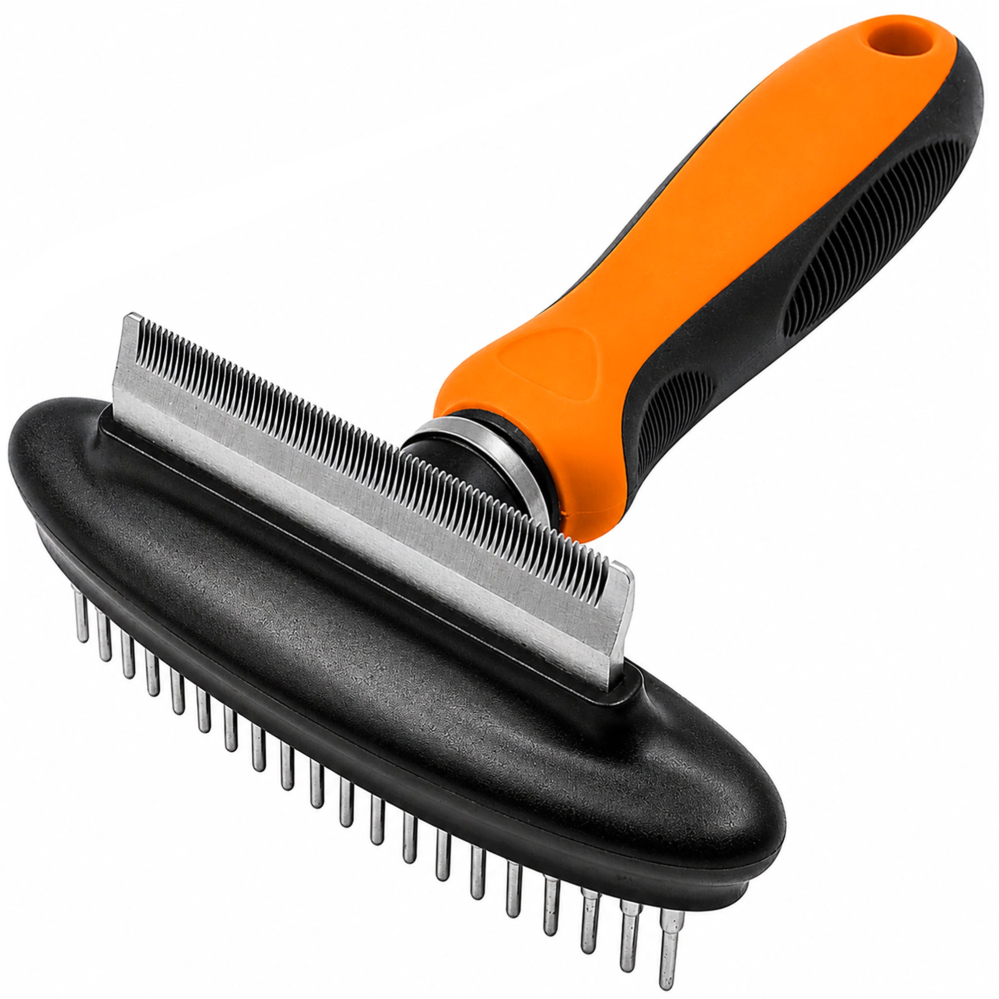 Pet Life ® Flex Series 2-in-1 Dual-Sided Grooming Undercoat Pet Rake and Deshedder - Image 6