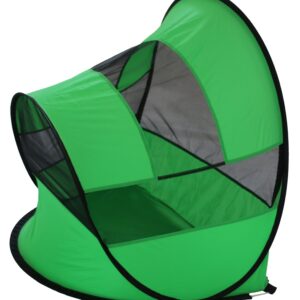 Pet Life ® 'Modern Curved' Wire-Folding Collapsible Travel Lightweight Pet Dog Crate Tent w/ Travel Bag