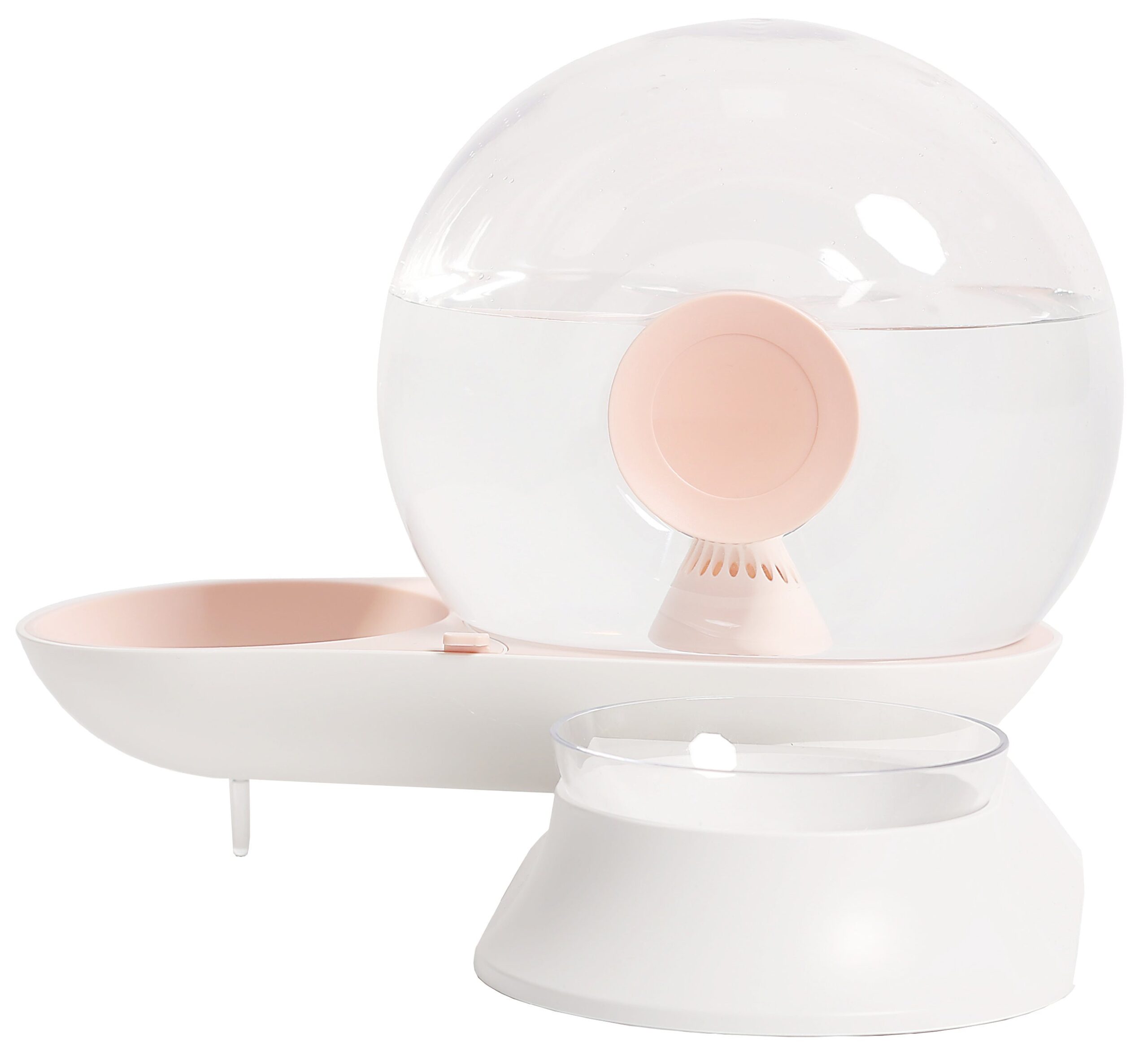 Pet Life ® 'Auto-Myst' Snail Shaped 2-in-1 Automated Gravity Pet Filtered Water Dispenser and Food Bowl - Image 3