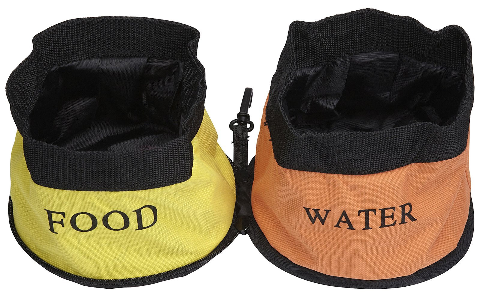 Pet Life ® 'Dual Folding' Waterproof Food and Water Collapsible Folding Travel Pet Cat Dog Bowl Feeder Waterer Fountain - Image 7