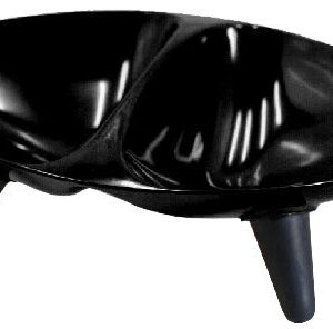 Pet Life ® 'Couture Sculptured' Dishwasher Safe Melamine Fashion Designer Dual Food and Water Pet Cat Dog Bowl Feeder Waterer