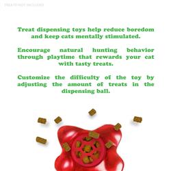 Knock 'n' Nibble Gummy Bear - Refillable Treat Dispensing Toy - Image 4