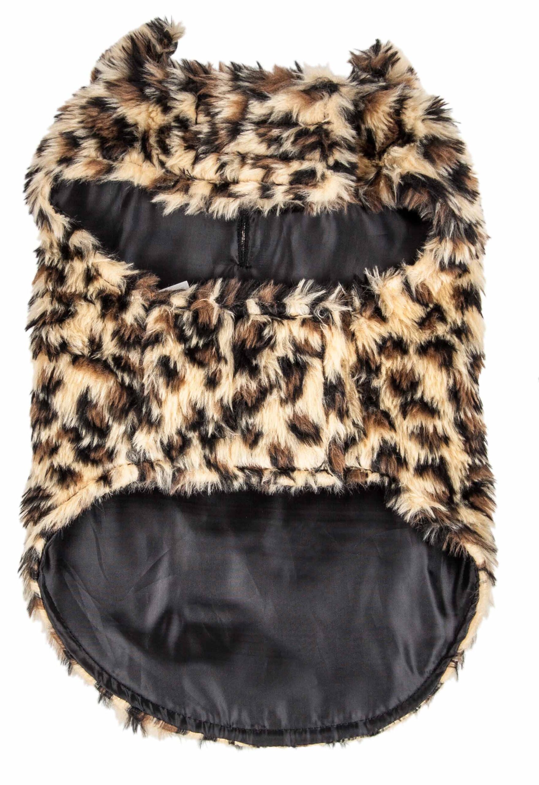 Pet Life ® Luxe 'Poocheetah' Ravishing Designer Spotted Cheetah Patterned Mink Fur Dog Coat Jacket - Image 8