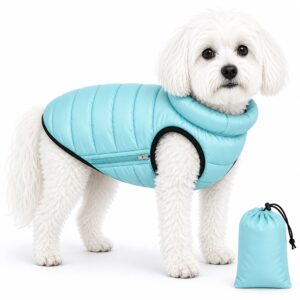 Pet Life ® 'Pursuit' Quilted Ultra-Plush Thermal Dog Jacket - Aqua
